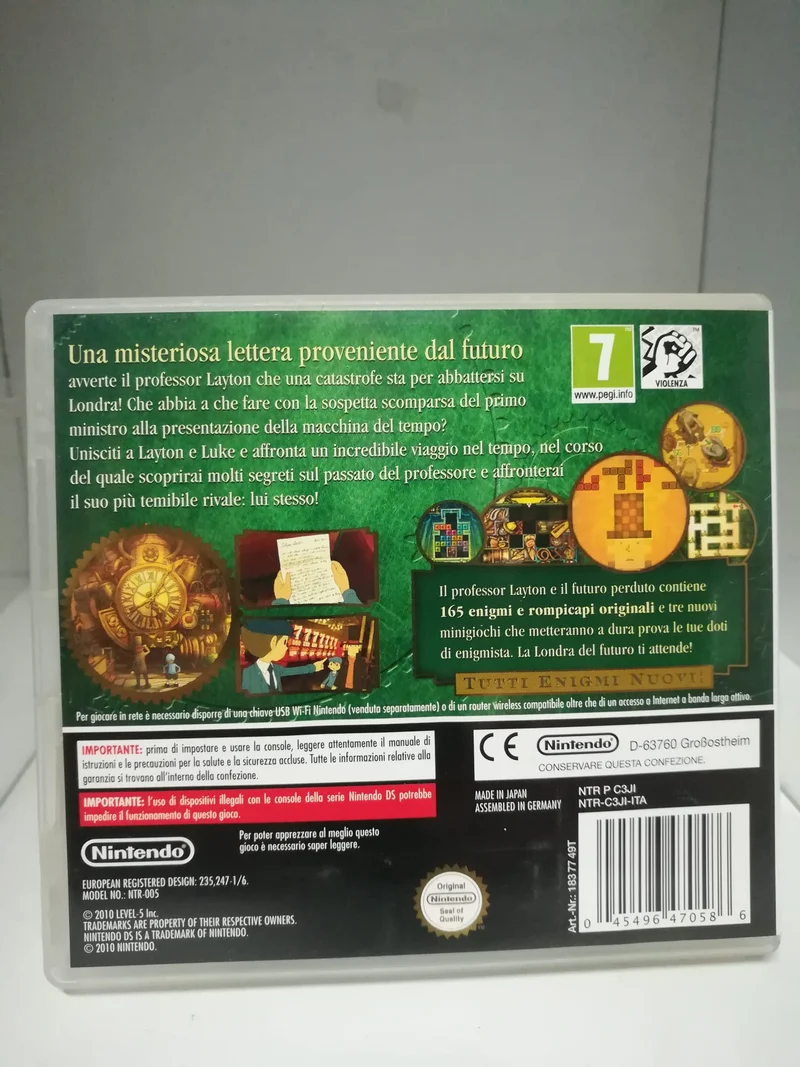 IL PROFESSORE LAYTON E IL FUTURO PERDUTO NINTENDO DS (usato garantito)