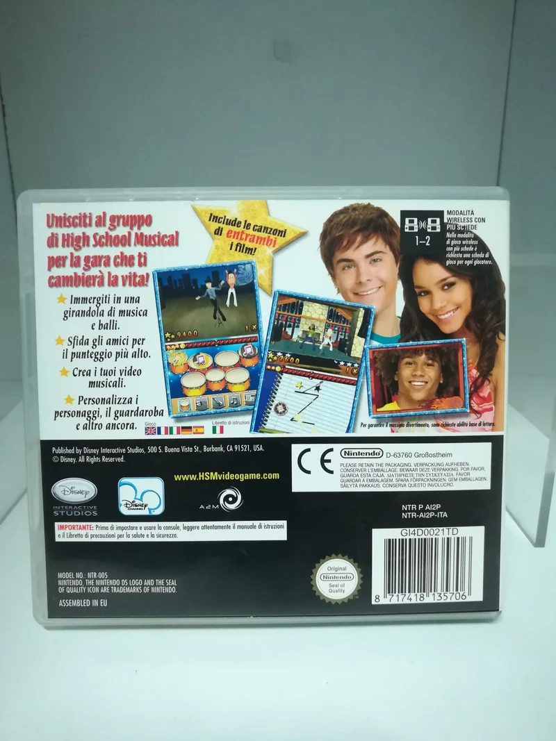 DISNEY HIGH SCHOOL MUSICAL tutti in scena NINTENDO DS (usato)