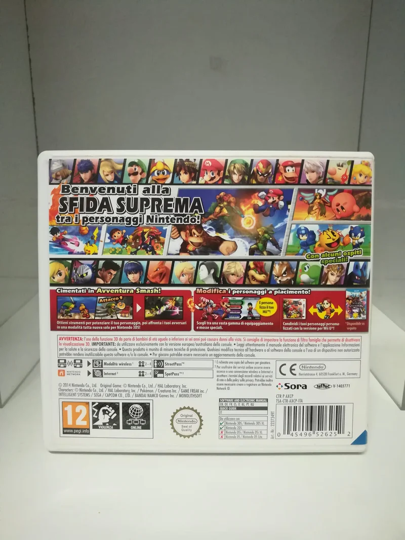 SUPER SMASH BROS FOR NINTENDO 3DS (usato garantito)(versione italiana)