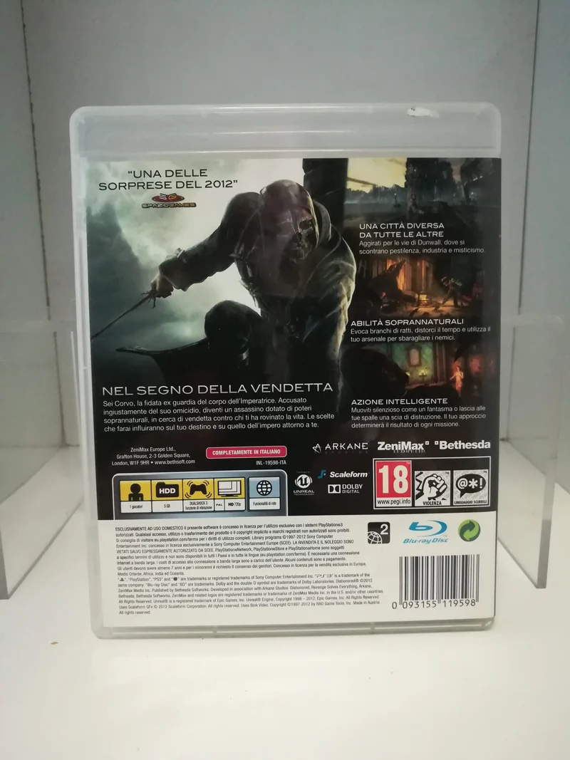 DISHONORED PS3 (usato garantito)(completamente in italiano)