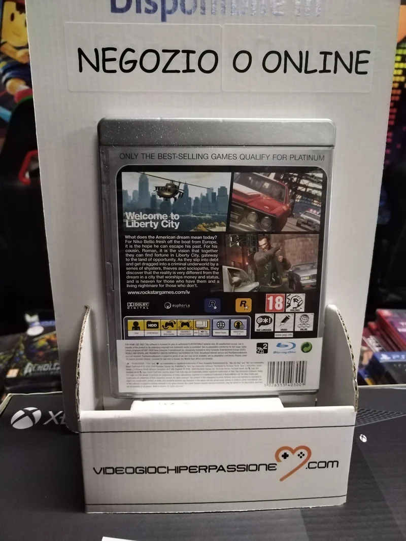 GTA 4 GRAND THEFT AUTO IV PS3 (usato garantito)(versione inglese)