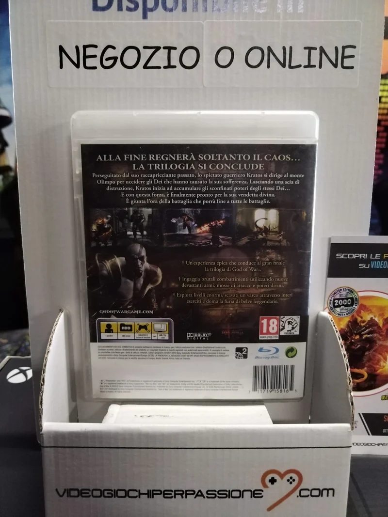 GOD OF WAR 3 PS3 (usato garantito)(versione italiana)