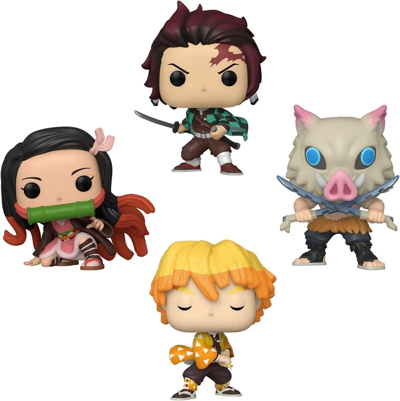 Pop! Demon Slayer 4 Pack Glows in The Dark Exclusive