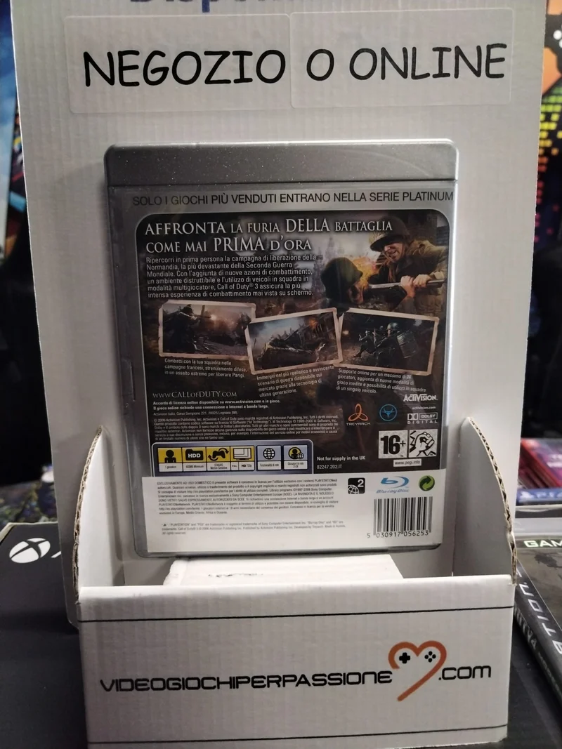 CALL OF DUTY 3 PS3 (usato garantito)(completamente in italiano)