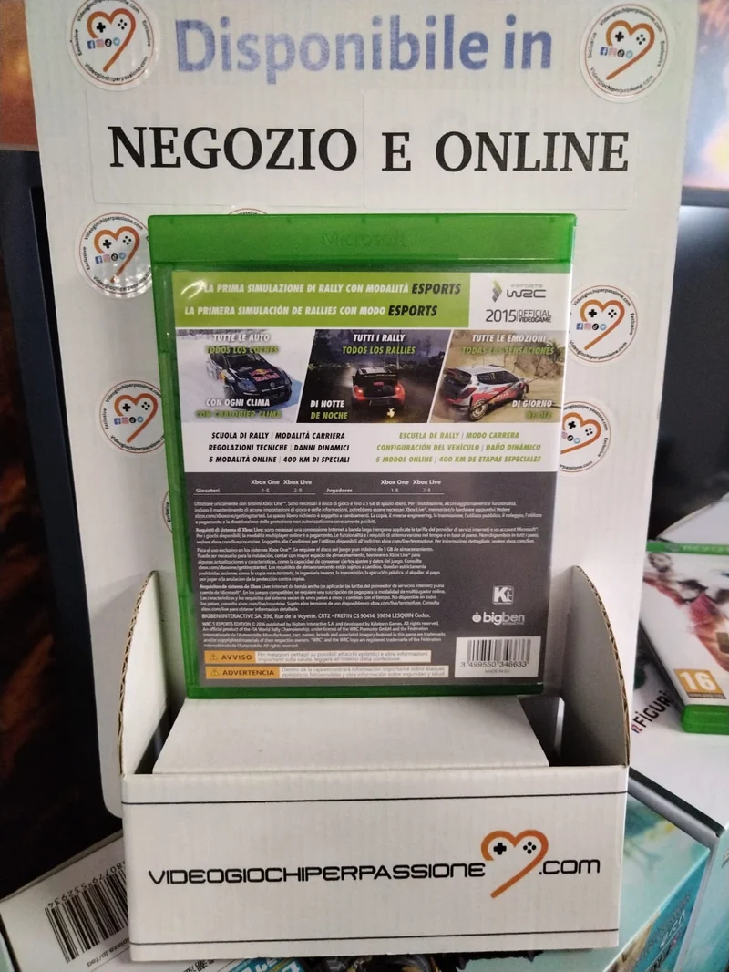 WRC 5 Esports Edition Xbox One (usato garantito)(versione ita.spa.)