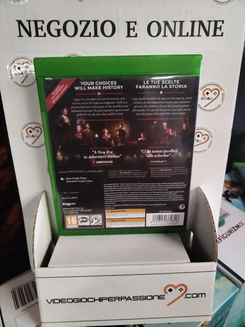 The council complete edition XBOX ONE (usato garantito)(versione ita. ing.)