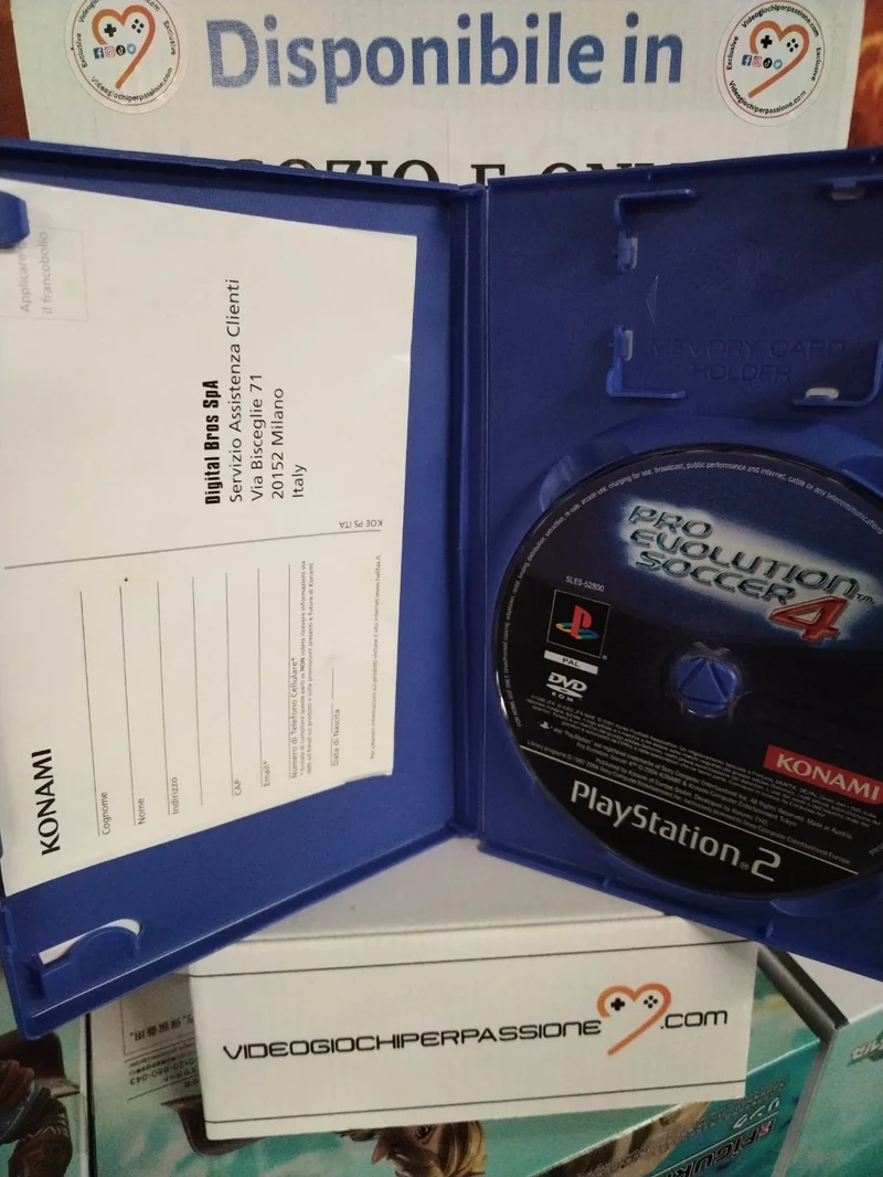 Pro Evolution Soccer 4 PS2 (usato garantito)(versione italiana)(manca il manuale)