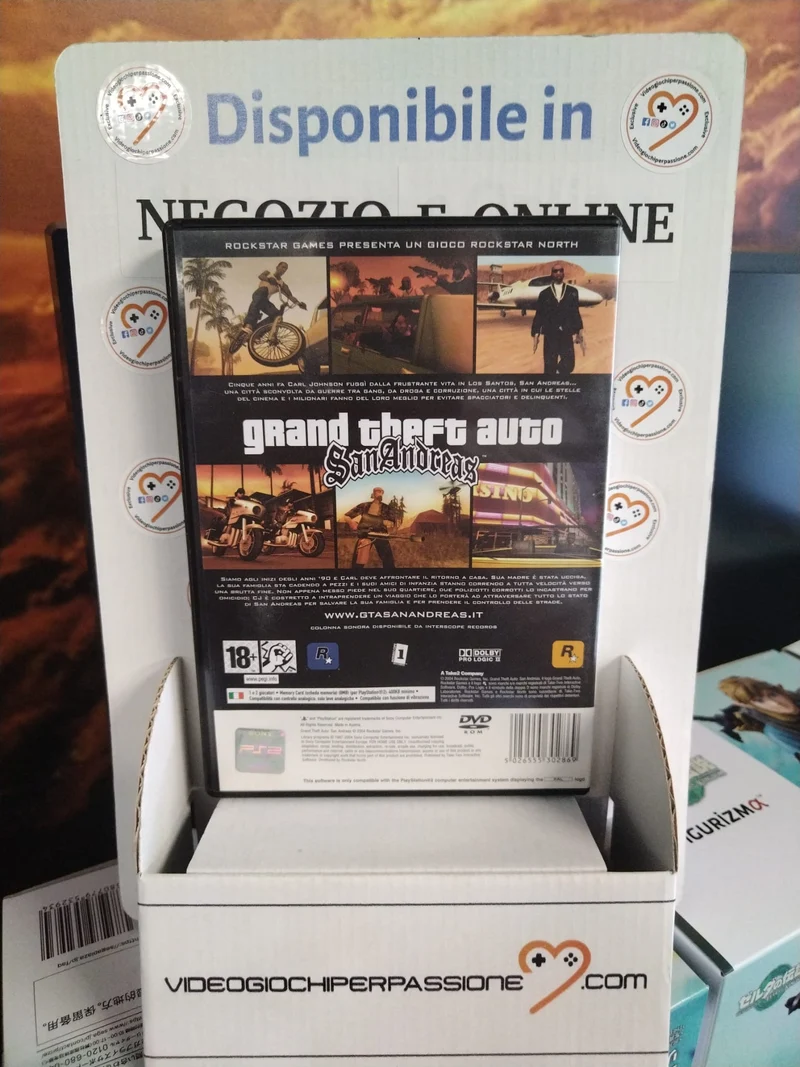 GTA San Andreas PS2 (usato garantito)(versione italiana)(manca il manuale)