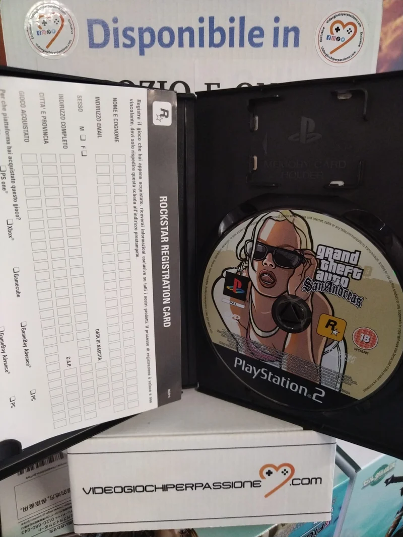 GTA San Andreas PS2 (usato garantito)(versione italiana)(manca il manuale)