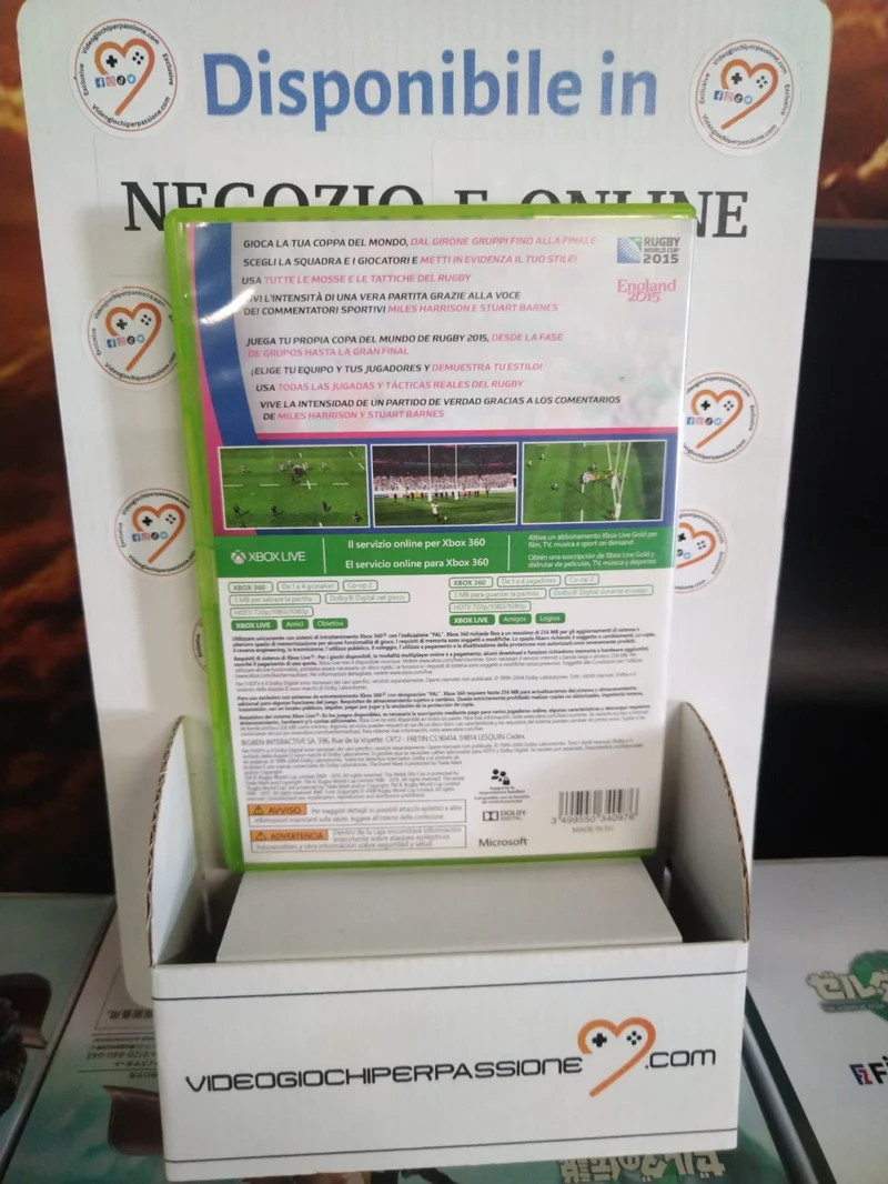 Rugby World Cup 2015 Xbox 360 (usato garantito)(versione ita. spa.)
