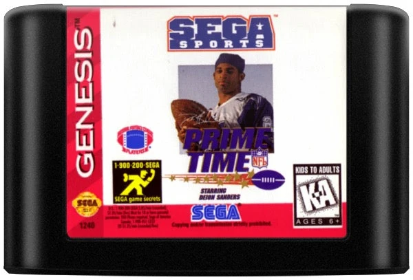Prime Time NFL Football starring Deion Sanders - Sega Genesis