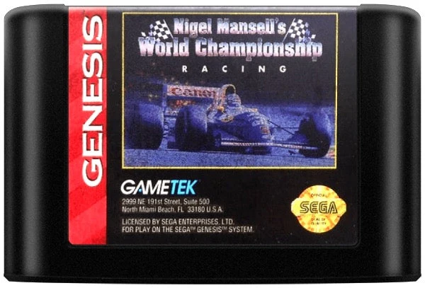 Nigel Mansell's World Championship Racing - Sega Genesis