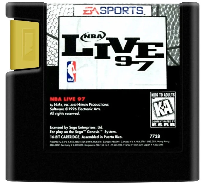NBA Live 97 - Sega Genesis