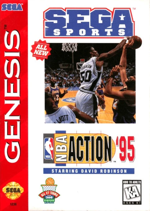 NBA Action '95 starring David Robinson - Sega Genesis
