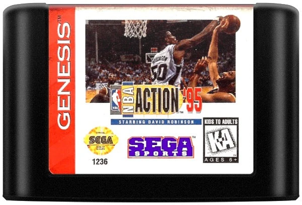 NBA Action '95 starring David Robinson - Sega Genesis