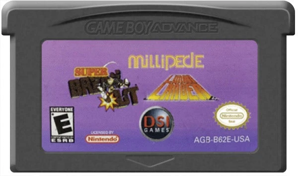 Millipede and Super Breakout and Lunar Lander - Nintendo Game Boy Advance