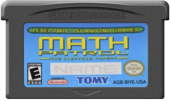 Math Patrol The Kleptoid Threat - Nintendo Game Boy Advance
