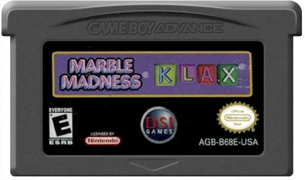 Marble Madness & Klax - Nintendo Game Boy Advance