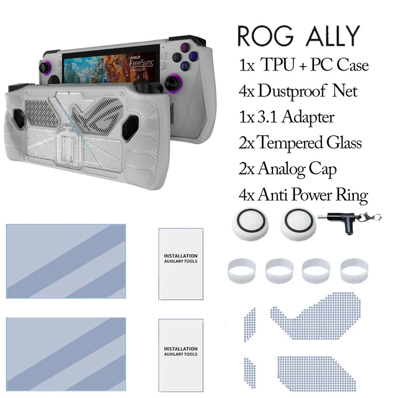 Akitomo 6 IN 1 TPU + PC Case for Asus ROG Ally