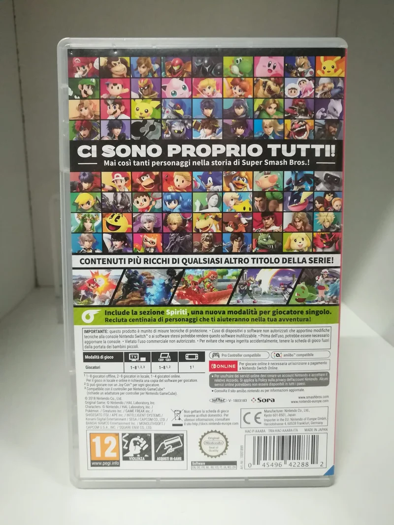 SUPER SMASH BROS ULTIMATE NINTENDO SWITCH EDIZIONE ITALIANA