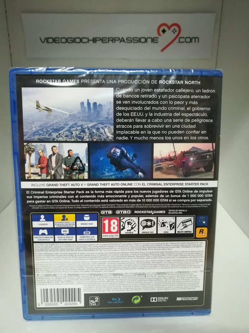 GTA 5 - GRAND THEFT AUTO V PREMIUM EDITION PLAYSTATION 4 EDIZIONE SPAGNOLA
