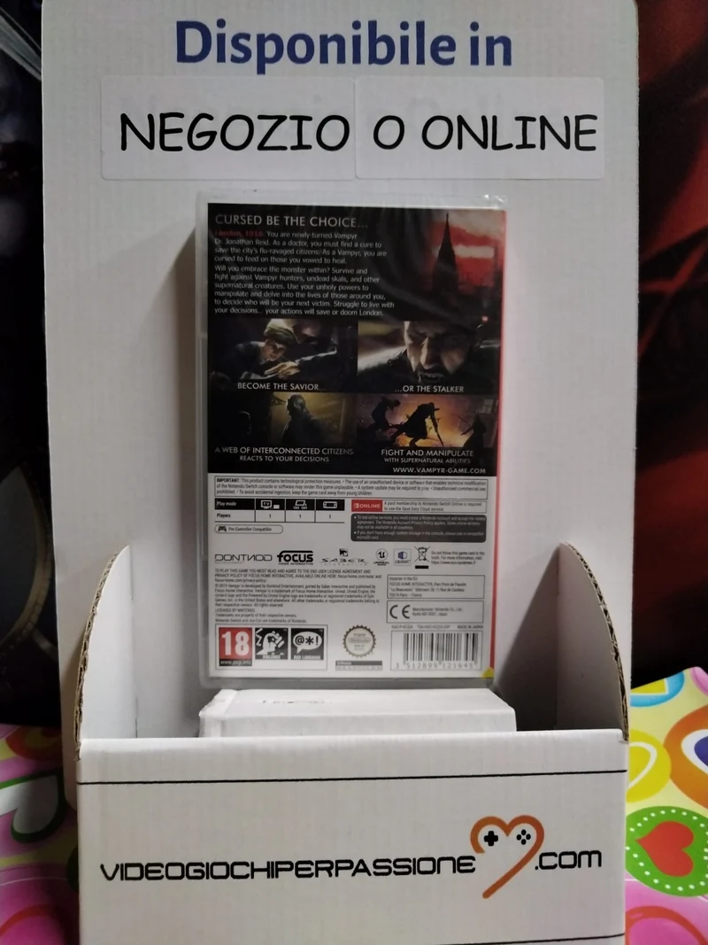 VAMPYR NINTENDO SWITCH EDIZIONE REGNO UNITO