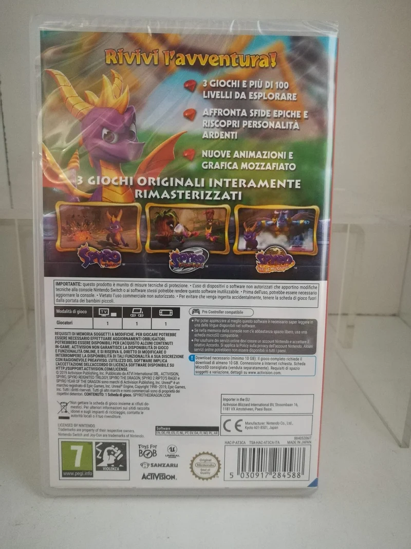 SPYRO REIGNITED TRILOGY NINTENDO SWITCH (completamente in italiano)