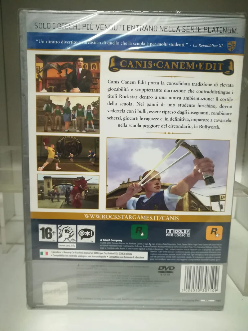 CANIS CANEM EDIT PLATINUM PLAYSTATION 2 EDIZIONE ITALIANA