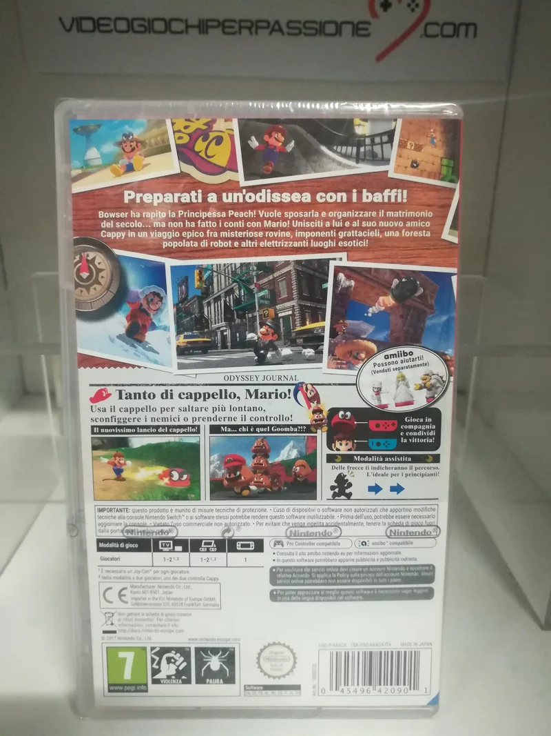 SUPER MARIO ODYSSEY NINTENDO SWITCH VERSIONE ITALIANA