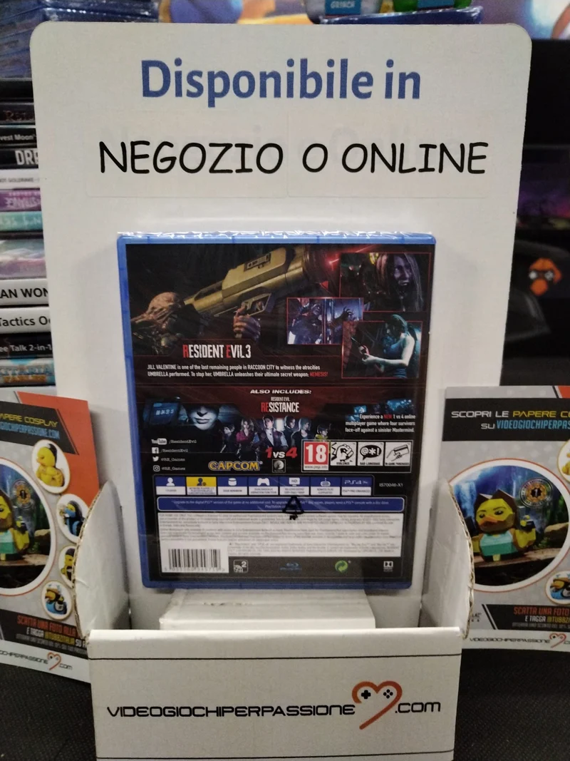 RESIDENT EVIL 3 PLAYSTATION 4 VERSIONE REGNO UNITO