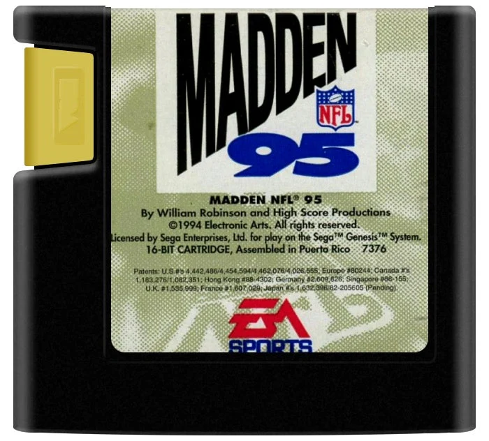Madden NFL '95 - Sega Genesis