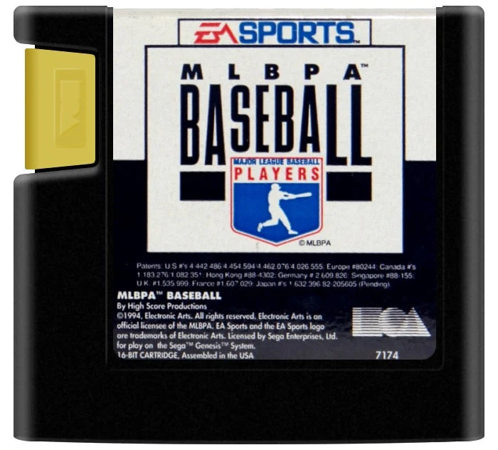 MLBPA Baseball - Sega Genesis
