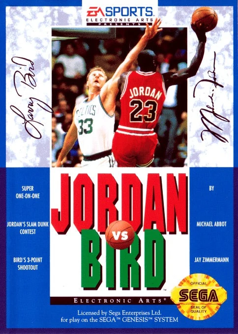 Jordan vs Bird One-On-One - Sega Genesis