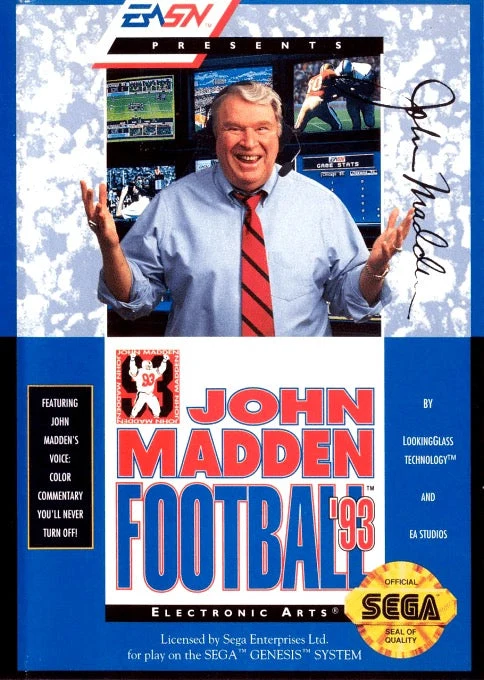 John Madden Football '93 - Sega Genesis