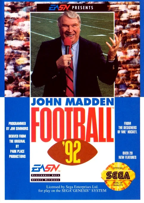 John Madden Football '92 - Sega Genesis