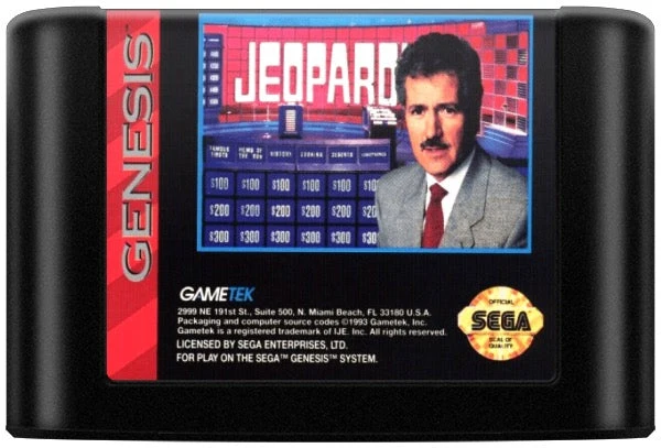 Jeopardy Deluxe Edition - Sega Genesis