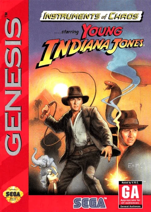Instruments of Chaos Starring Young Indiana Jones - Sega Genesis