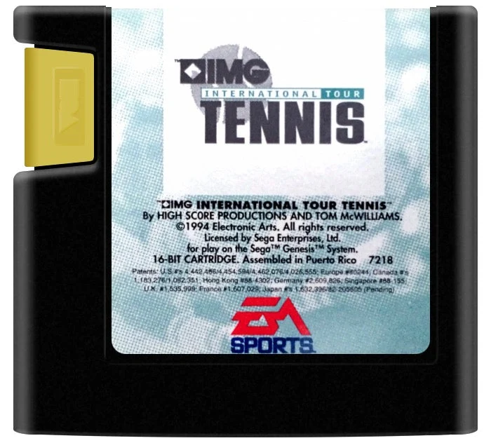 IMG International Tour Tennis - Sega Genesis