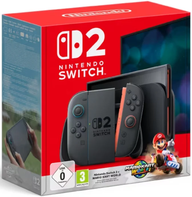 Nintendo Switch 2 Console + Mario Kart World Garanzia 24 Mesi