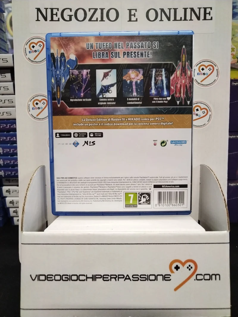 Raiden IV x MIKADO remix Deluxe Edition PS5 (usato garantito)(ver. italiana)