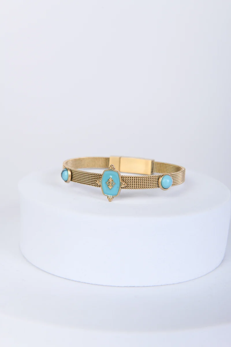 Bracciale rigido con pietre