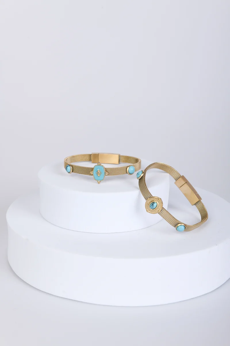 Bracciale rigido con pietre