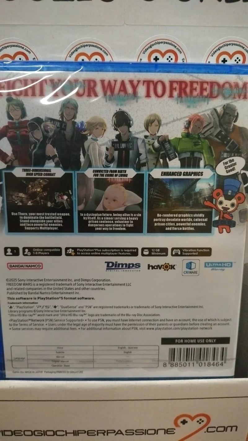 Freedom Wars Remastered Plasystation 5 Edizione Asiatica con Inglese