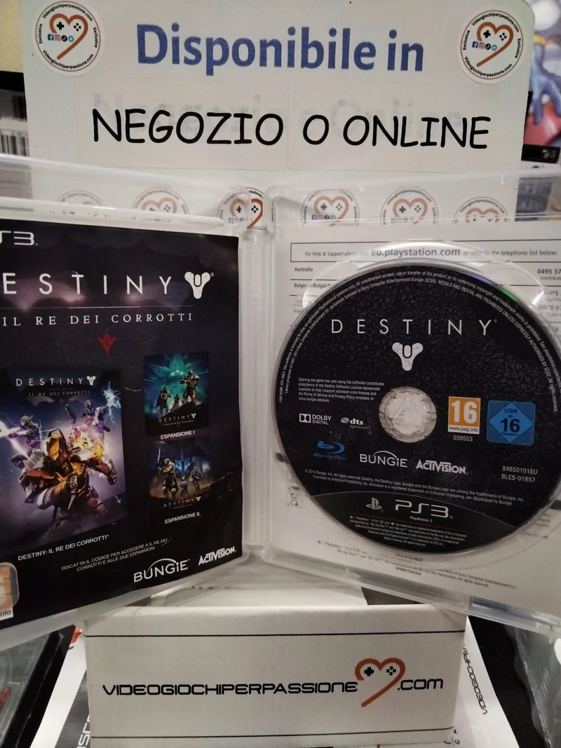 DESTINY il re cei corrotti PLAYSTATION 3 edizione leggendaria VER. ITALIANA USATO GARANTITO