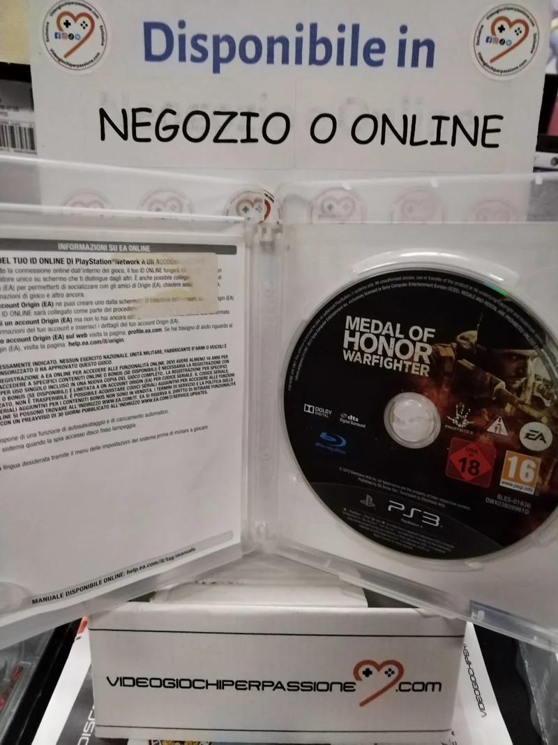 MEDAL OF HONOR WARFIGHTER PS3 (usato garantito)(versione ita.)