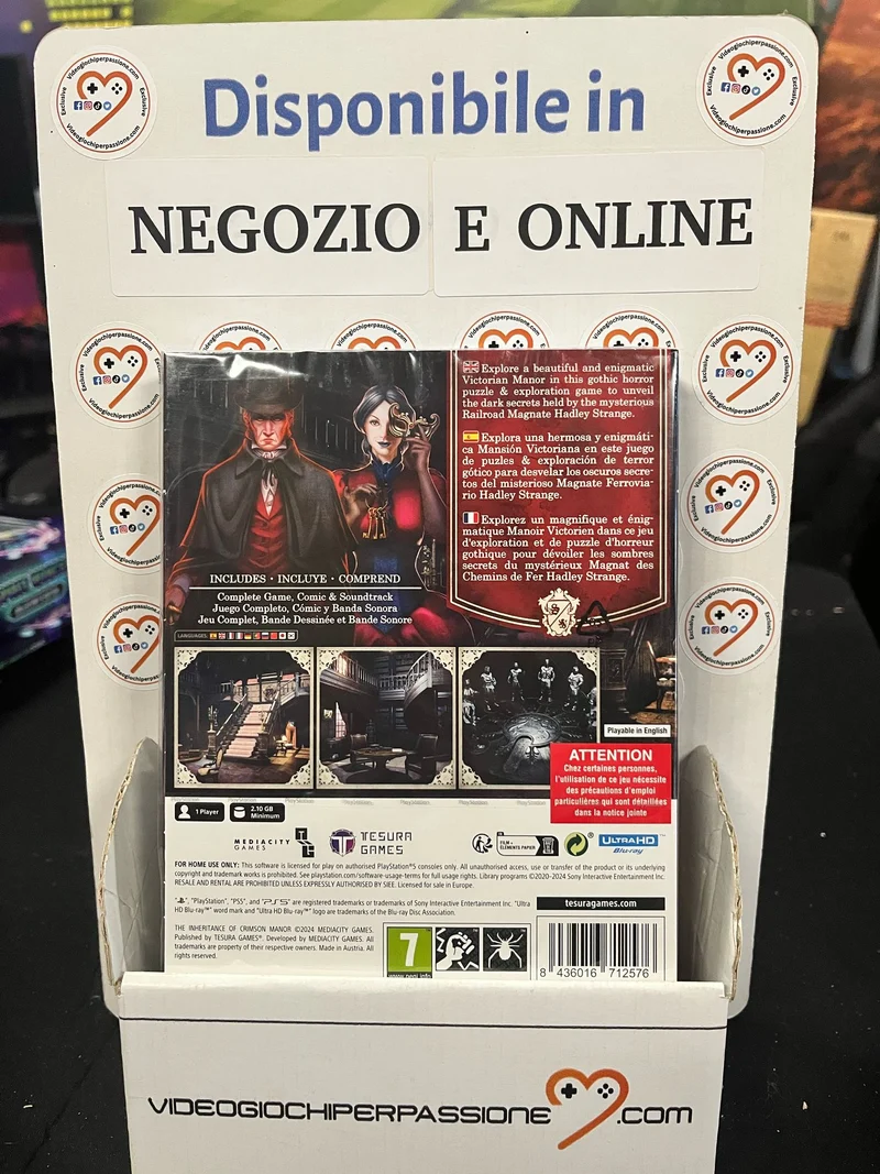 The Inheritance of Crimson Manor – Victorian Edition Playstation 5 Edizione Europea