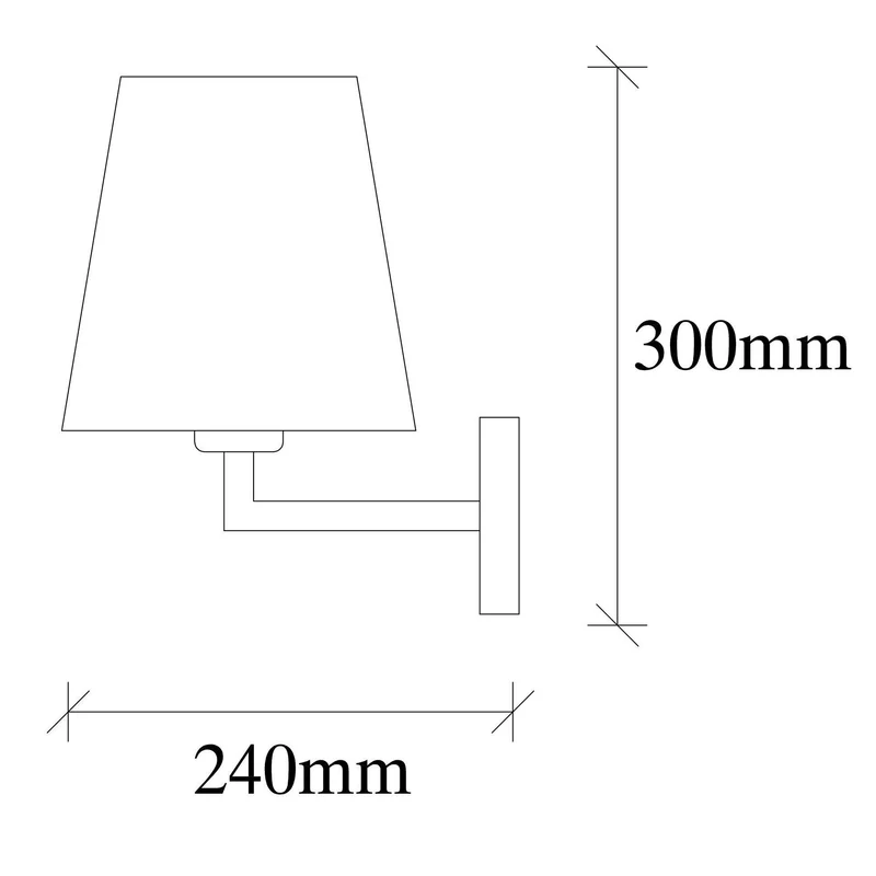 Opviq Profil 4652 Wall Light, 40 W, E27