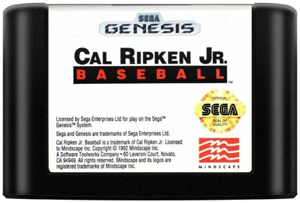 Cal Ripken Jr. Baseball - Sega Genesis