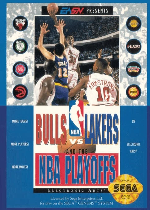 Bulls vs Lakers and the NBA Playoffs - Sega Genesis