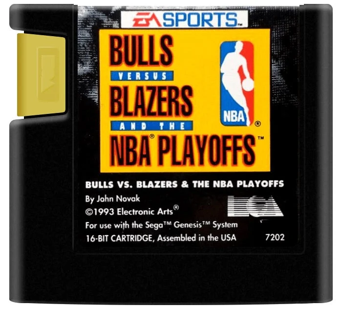 Bulls Vs Blazers and the NBA Playoffs - Sega Genesis